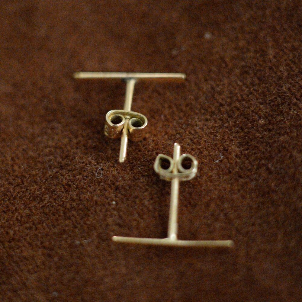 Kathleen Whitaker Staple Stud Earrings